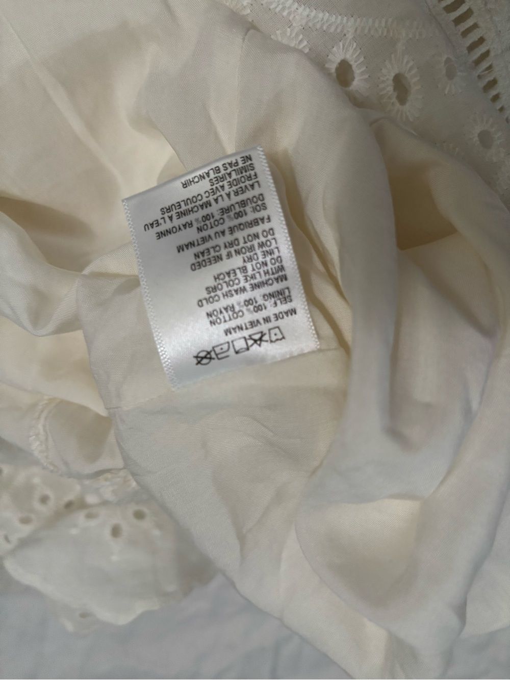 White Eyelet V-Neck Maxi Dress - Picture 6 of 6